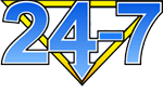 24-7 FLOOD RESTORATION logo